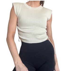 Princess Polly Ivory Muscle Tee